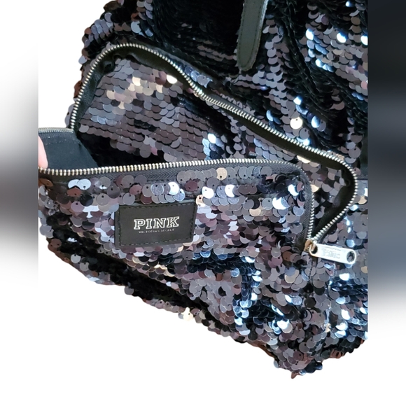 Pink Victoria Secret sequin Backpack - Picture 6 of 8